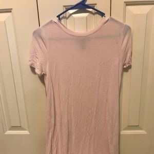 Sheer t-shirt dress